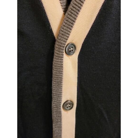 Ermenegildo Zegna Dark Navy With Detail Button Down Sleeveless Sweater - Picture 5 of 5